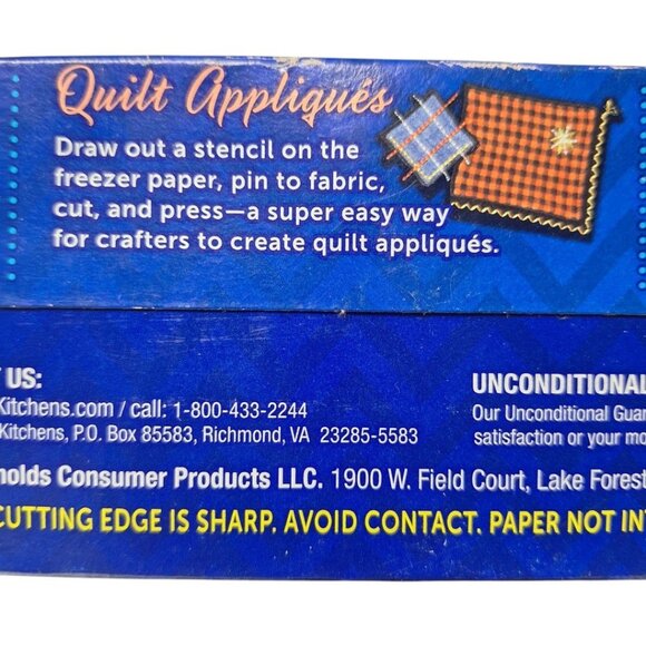 Reynolds Freezer Craft Paper Plastic Coated 150 Sq Feet 18 Inch Sealed Applique - Picture 5 of 6